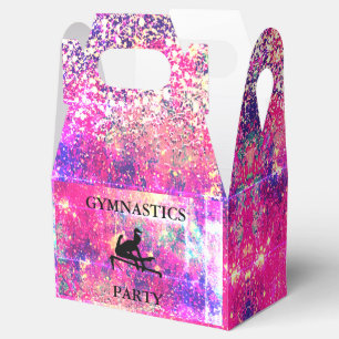 GIRLS GYMNASTICS PARTY FAVOR BOX BEDANKDOOSJES