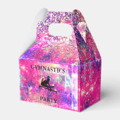 GIRLS GYMNASTICS PARTY FAVOR BOX BEDANKDOOSJES (Voorkant Zijde)