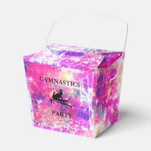 GIRLS GYMNASTICS PARTY FAVOR BOX BEDANKDOOSJES