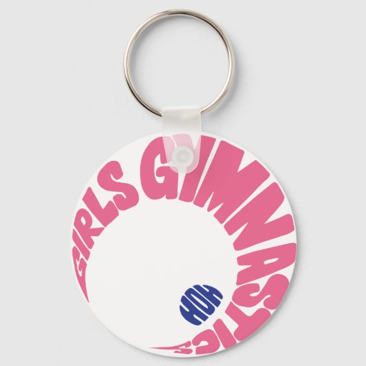 Girls Gymnastics Sleutelhanger (Voorkant)