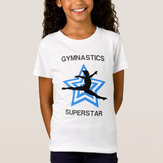 Girls Gymnastics Superstar Leap T-Shirt (Voorkant)