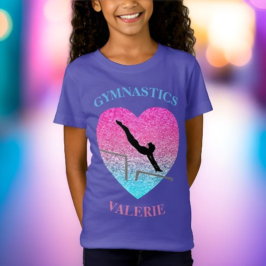 Girls Gymnastics T-Shirt for Gymnast - Uneven Bars