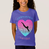 Girls Gymnastics T-Shirt for Gymnast - Uneven Bars (Voorkant)