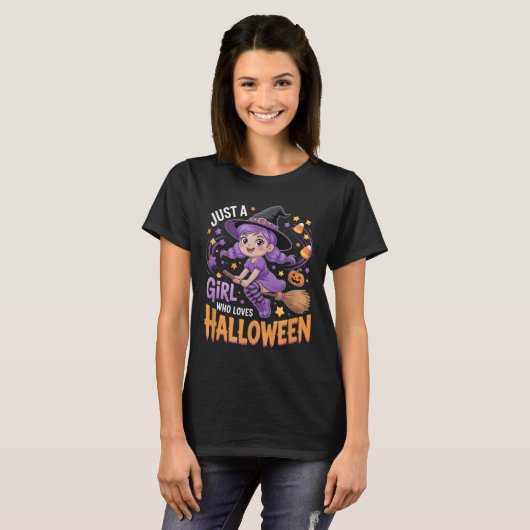 Girls Halloween  T-shirt (Voorkant volledig)