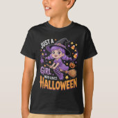 Girls Halloween  T-shirt (Voorkant)