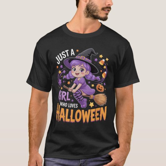 Girls Halloween  T-shirt (Voorkant)
