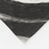 Girls Handstand Zebra Print Faux Fur Fleece Deken (Hoek)