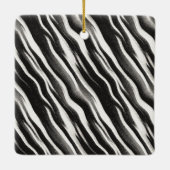 Girls Handstand Zebra Print Faux Fur Keramisch Ornament (Achterkant)