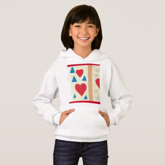 Girls' Hanes ComfortBlend Hoodie (Voorkant volledig)