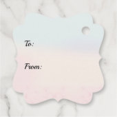 Girl's Happy Birthday Wagon Balloons Gift Labels (Achterkant)