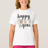 Girls Happy New Year T-Shirt (Voorkant)