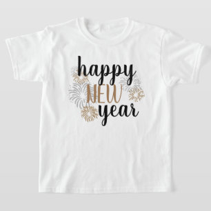 Girls Happy New Year T-Shirt