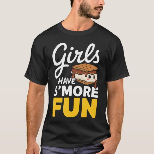 Girls Have S'More Fun Camping Smores Kawaii S'More T-shirt (Voorkant)