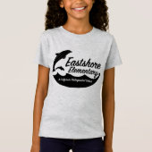 Girls Heather Jumping Dolphin T-Shirt (Voorkant)