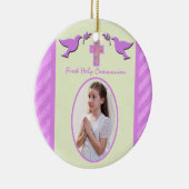 Girl's Heilige Communion Foto Ornament Keepomwille (Rechts)