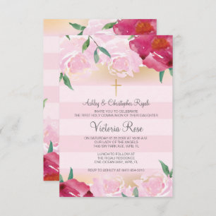 Girl's Heilige Eerste Uitnodiging van de Communie