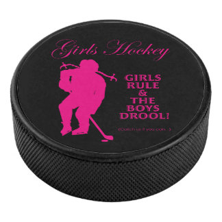 Girls Hockey Puck