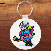 Girls Hockey Sleutelhanger (Voorkant)