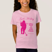 Girls Hockey T-shirt (Voorkant)