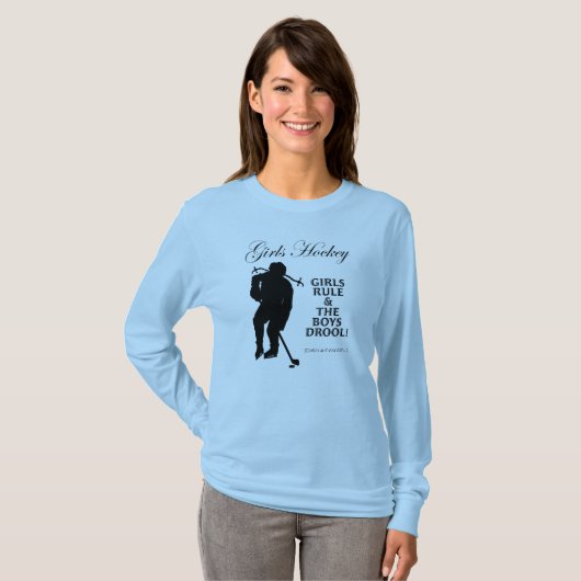 Girls Hockey T-shirt (Voorkant volledig)