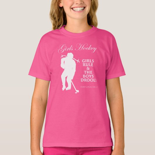 Girls Hockey T-shirt (Voorkant)