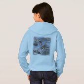 Girls Hooded Sweatshirt uit Kaapstad (Achterkant volledig)