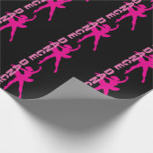 Girls Hot Pink Ballerina Dance Cadeaupapier (Hoek)