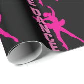 Girls Hot Pink Ballerina Dance Cadeaupapier (Rol Hoek)