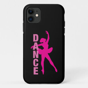 Girls Hot Pink Ballerina Dance Case-Mate iPhone Case