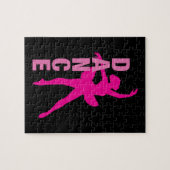 Girls Hot Pink Ballerina Dance Legpuzzel (Horizontaal)