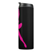 Girls Hot Pink Ballerina Dance Thermosbeker (Geroteerd rechts)