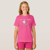 Girls I Can Run Lines Around You T-Shirt (Voorkant volledig)
