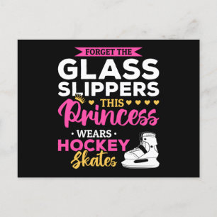 Girls Ice Hockey Princess Briefkaart