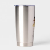 Girls in Glam Gold Black Red Dresses Geïsoleerde Drinkbeker (Rechts)