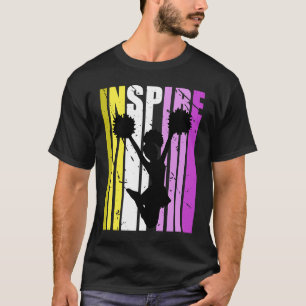 Girls Inspire Cheerlead Coach Birthday Coaching T-shirt