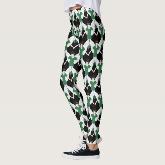 Girls Irish Clover Fairy Leggings (Links)