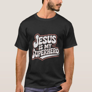 Girls Jesus is mijn superheld Christelijke peuter T-shirt