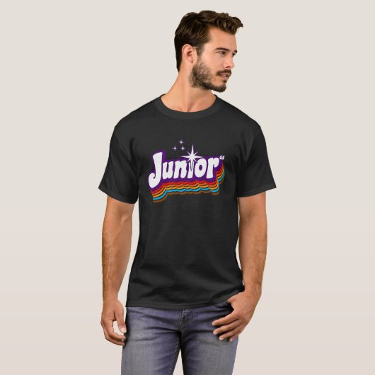 Girls Junior retro troop Scouting T-shirt (Voorkant volledig)