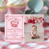 Girls Just Wanna Be One Birthday Party Invitation Bedankkaart