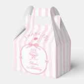 Girls Just Wanna be One Pink Bow Thank You Bedankdoosjes (Achterkant)