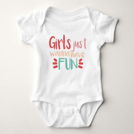 Girls just wanna have fun  romper (Voorkant)