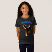 Girls Karate Abstract Blur T-shirt (Voorkant volledig)