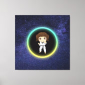 Girls Karate Galaxy Canvas Afdruk (Voorkant)