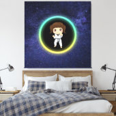 Girls Karate Galaxy Canvas Afdruk (Insitu (Slaapkamer))