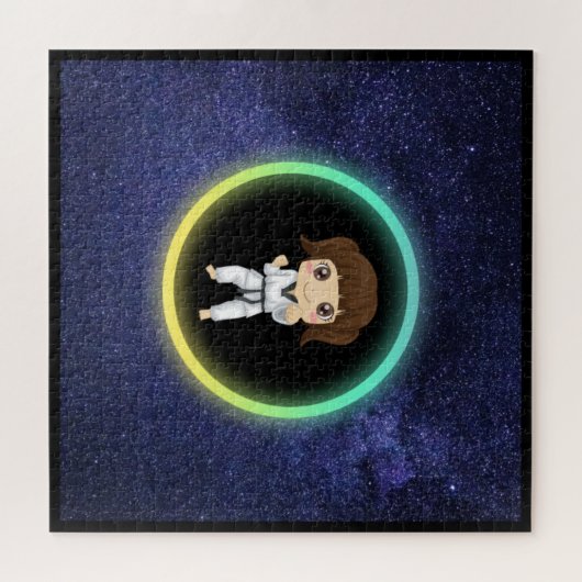 Girls Karate Galaxy Legpuzzel (Horizontaal)