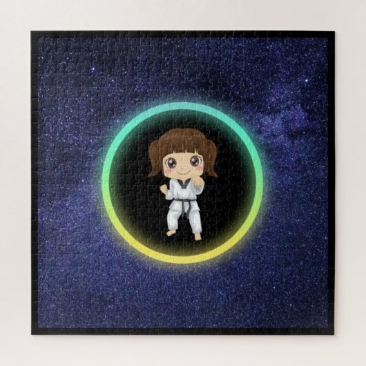 Girls Karate Galaxy Legpuzzel (Verticaal)
