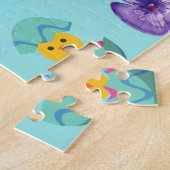 Girls Karate Happy Paasdecoratief Legpuzzel (Zijkant)