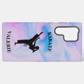 Girls Karate Pastel Swirl Samsung Galaxy Hoesje (Achterkant horizontaal)