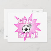 Girls Kick Briefkaart (Voorkant / Achterkant)