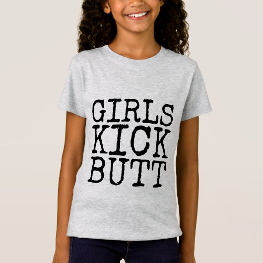 GIRLS KICK BUTT T-Shirts T-shirts (Voorkant)